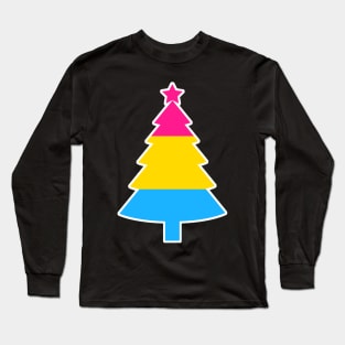 Christmas Tree LGBT Flag Pansexual Long Sleeve T-Shirt